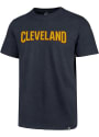 Cleveland Cavaliers 47 Wordmark Club T Shirt - Navy Blue