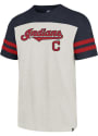 Cleveland Indians 47 Club Tri-Colored SS Fashion T Shirt - Ivory