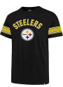Pittsburgh Steelers 47 Stripe Sleeve Legion T Shirt - Black