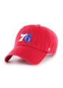 Philadelphia 76ers 47 Alternate Logo Adjustable Hat - Red