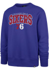 Main image for 47 Philadelphia 76ers Mens Blue Var Block Long Sleeve Crew Sweatshirt