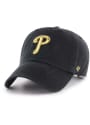 Philadelphia Phillies 47 Metallic Clean Up Adjustable Hat - Black
