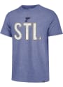 St Louis Blues 47 Abbreviation Match Fashion T Shirt - Blue