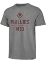 Philadelphia Phillies 47 Diamond Imprint Match Fashion T Shirt - Grey