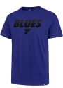 St Louis Blues 47 Monochrome Stripe T Shirt - Blue