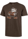 Brownie Cleveland Browns 47 Grit Vintage Fashion T Shirt - Brown
