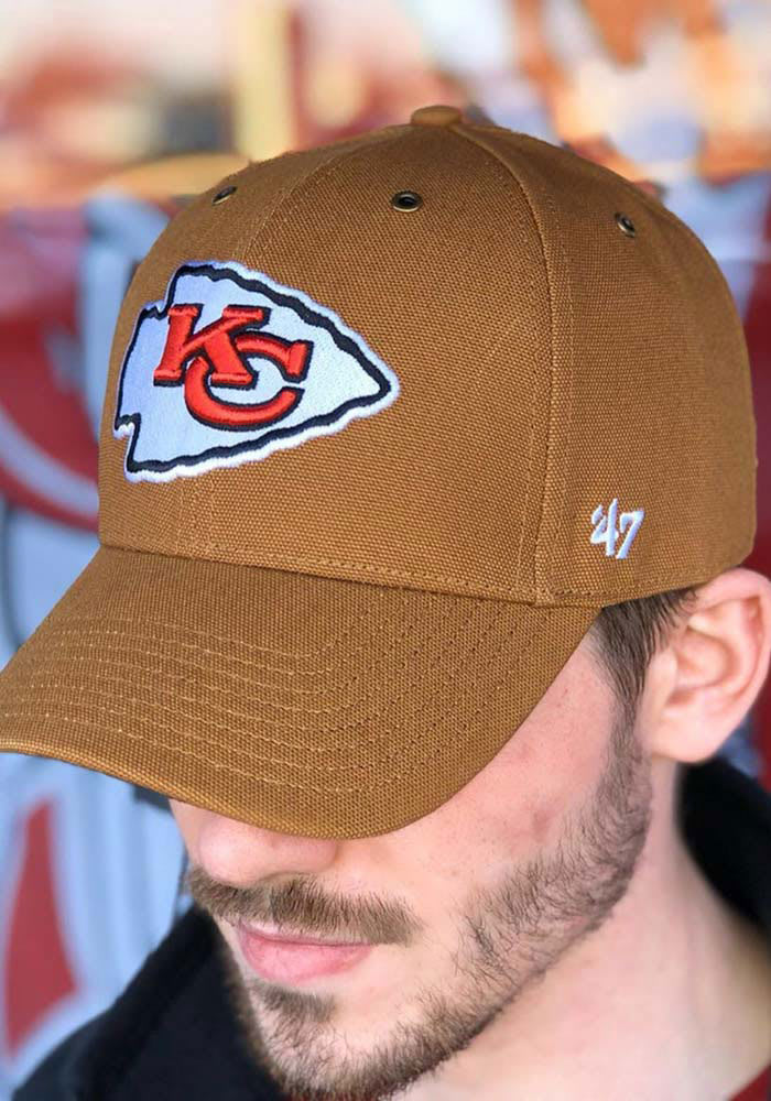 Rare '47 Carhartt Canvas KC Kansas City Chiefs NFL Strapback Hat Cap