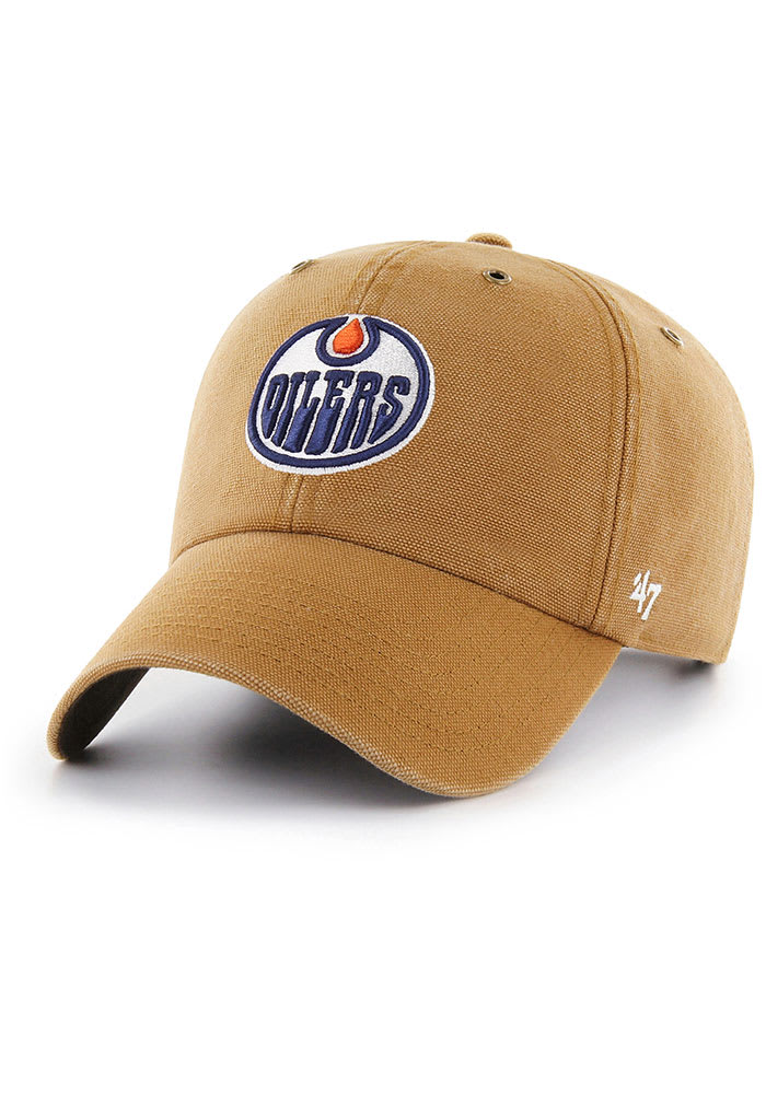 47 Edmonton Oilers Carhartt Clean Up Adjustable Hat Brown