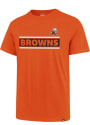 Brownie Cleveland Browns 47 Team Wordmark T Shirt - Orange