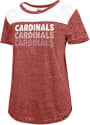 St Louis Cardinals Womens 47 Fade Out Fling Crew T-Shirt - Red