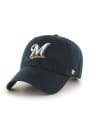 Milwaukee Brewers 47 Clean Up Adjustable Hat - Navy Blue