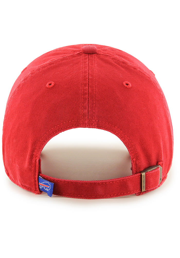 47 Buffalo Bills Red Clean Up Adjustable Hat - 48004851