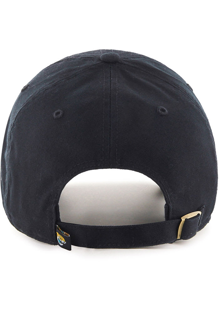 47 Jacksonville Jaguars BLACK Clean Up Adjustable Hat - 48004869