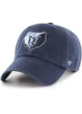 Memphis Grizzlies 47 Clean Up Adjustable Hat - Navy Blue