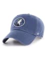 Minnesota Timberwolves 47 Clean Up Adjustable Hat - Blue