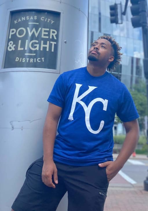 47 Kansas City Royals Blue Topmark Impact Short Sleeve T Shirt