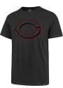 Cincinnati Reds 47 Pop Imprint T Shirt - Charcoal