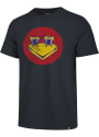 Kansas Jayhawks Beak Match Fashion T Shirt - Navy Blue