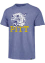 Pitt Panthers Big Logo Match Fashion T Shirt - Blue