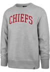 Main image for 47 Kansas City Chiefs Mens Grey Arch Outline Headline Long Sleeve Crew Sweatshirt