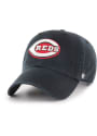 Cincinnati Reds 47 Clean Up Adjustable Hat - Black