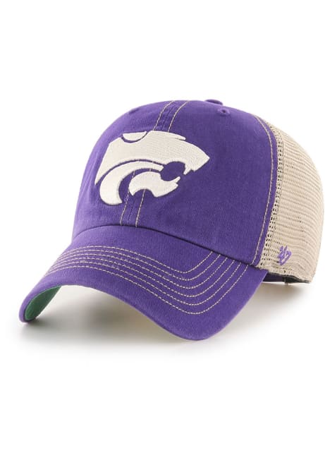 47 Purple K-State Wildcats Power Cat Trawler Clean Up Adjustable Hat