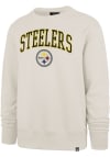 Main image for 47 Pittsburgh Steelers Mens Tan Arch Gamebreak Long Sleeve Fashion Sweatshirt