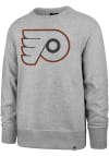 Main image for 47 Philadelphia Flyers Mens Grey Pop Imprint Headline Long Sleeve Crew Sweatshirt