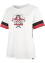 Texas Tech Red Raiders Womens 47 Frankie Sleeve Stripe T-Shirt - White