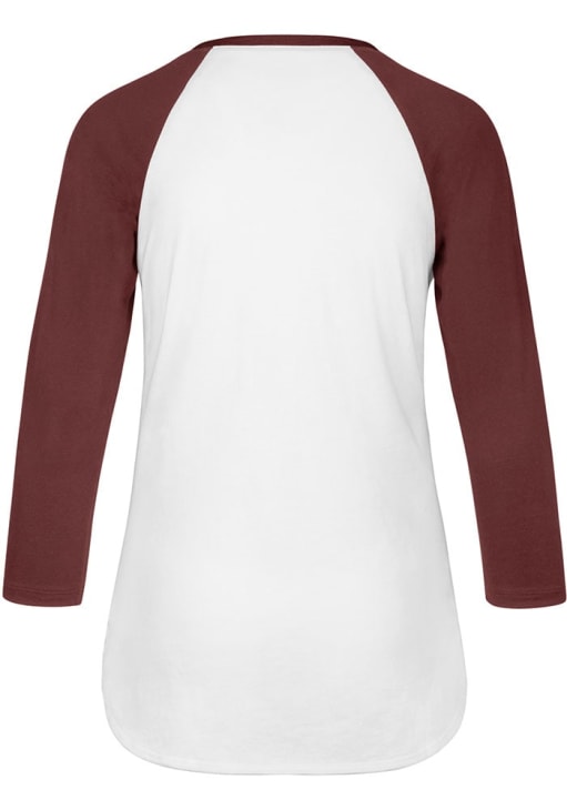 47 Oklahoma Sooners Womens White Frankie Raglan LS Tee