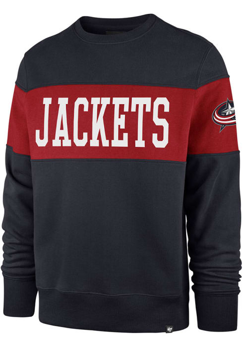 47 Columbus Blue Jackets Interstate Long Sleeve Fashion Sweatshirt ...