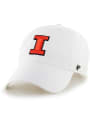 Illinois Fighting Illini 47 Clean Up Adjustable Hat - White