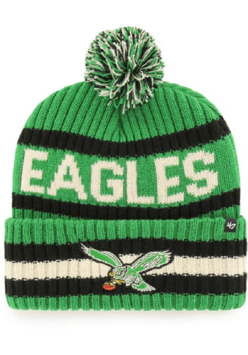 eagles kelly green knit hat