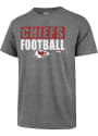 Kansas City Chiefs 47 Sport Drop Block Club T Shirt - Grey