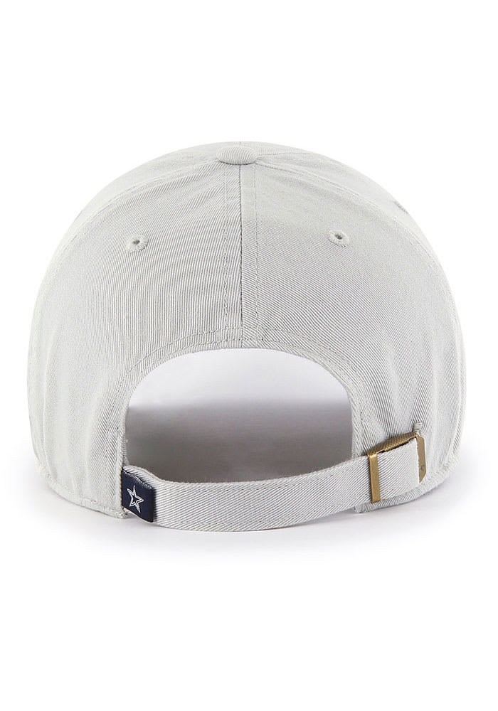 47 Dallas Cowboys GRAY D logo Clean Up Adjustable Hat - 48007289