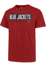 Columbus Blue Jackets 47 Block Super Rival T Shirt - Red