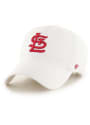 St Louis Cardinals 47 Clean Up Adjustable Hat - White