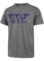 St Louis Blues 47 Regional Club T Shirt - Grey