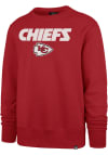 Main image for 47 Kansas City Chiefs Mens Red Pregame Headline Long Sleeve Crew Sweatshirt