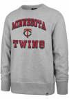 Main image for 47 Minnesota Twins Mens Grey Grounder Headline Long Sleeve Crew Sweatshirt
