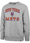 Main image for 47 New York Mets Mens Grey Grounder Headline Long Sleeve Crew Sweatshirt