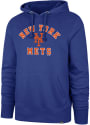New York Mets 47 Varsity Arch Headline Hooded Sweatshirt - Blue