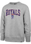 Main image for 47 Kansas City Royals Mens Grey Varsity Block Headline Long Sleeve Crew Sweatshirt