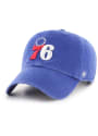 Philadelphia 76ers 47 Clean Up Adjustable Hat - Blue