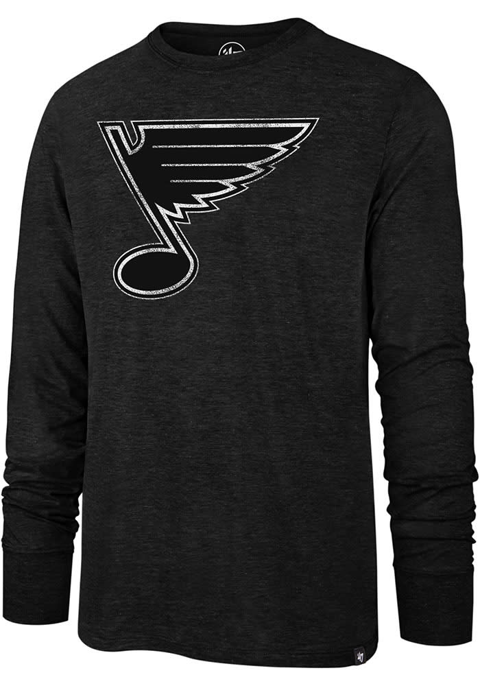 47 St Louis Blues BLACK Match Long Sleeve Fashion T Shirt - 48008515
