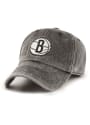 Brooklyn Nets 47 NBA 75th Anniversary Rocker Clean Up Adjustable Hat - Black