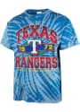 Texas Rangers 47 Brickhouse Tubular Fashion T Shirt - Blue