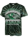 Michigan State Spartans 47 Tie Dye Brickhouse Vintage Tubular Fashion T Shirt - Green