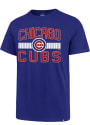 Chicago Cubs 47 Center Stripe T Shirt - Blue