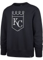 Kansas City Royals 47 Imprint Headline Crew Sweatshirt - Navy Blue